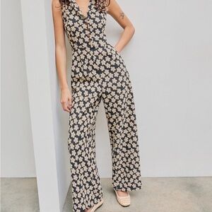 NWT xS cider 60s/70s floral jumpsuit